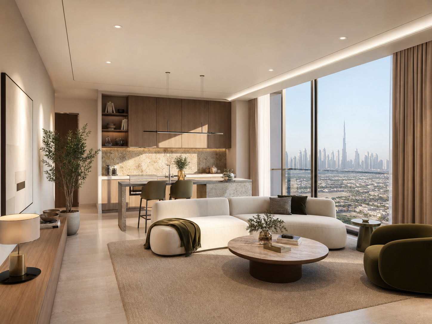 Representative view of a Milan 9 one-bedroom apartment in City of Arabia, Dubai