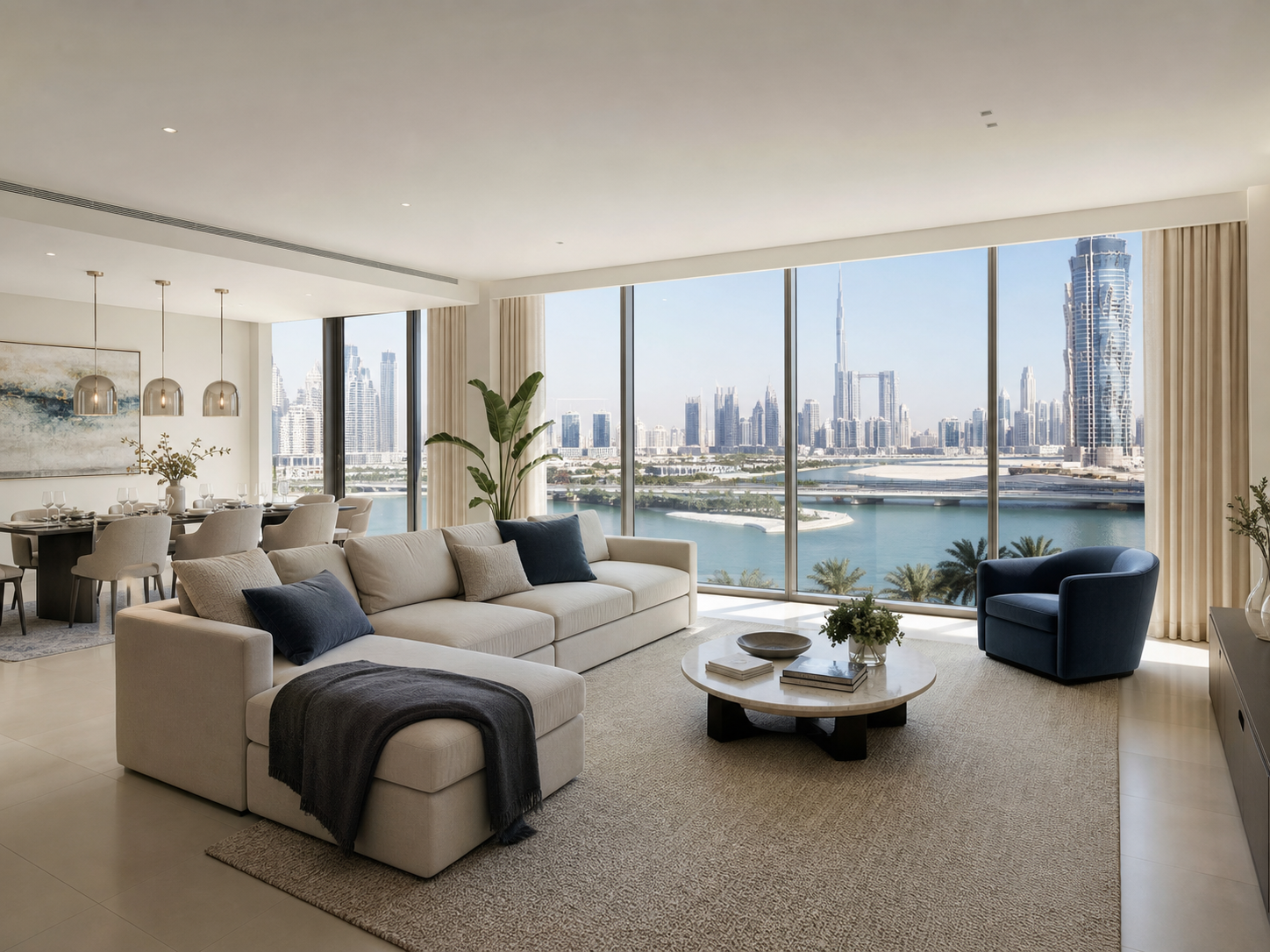 Representative interior of a Portside Square two-bedroom residence